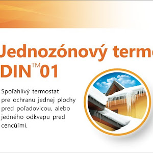 Jednozónový termostat DIN 01